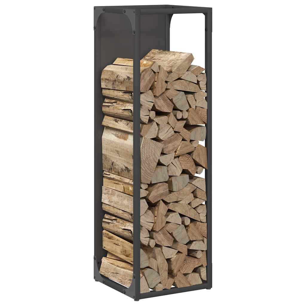 Malkų lentyna Juoda 25x25x80 cm Šaltai valcuotas plienas