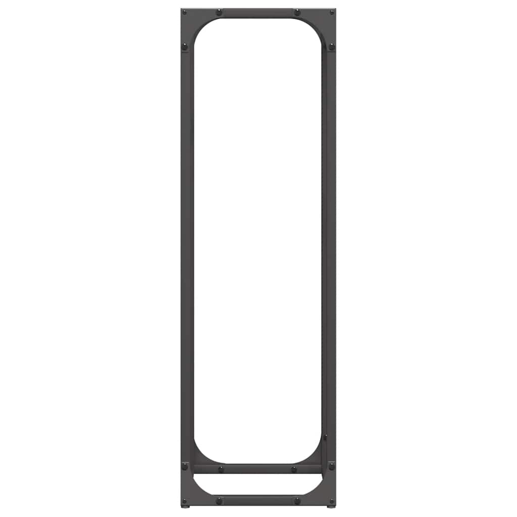Malkų lentyna Juoda 25x25x80 cm Šaltai valcuotas plienas