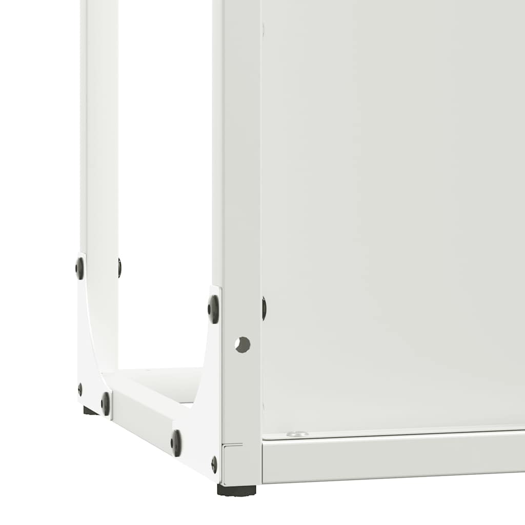 Malkų stovas Baltas 25x25x80 cm Šaltai valcuotas plienas