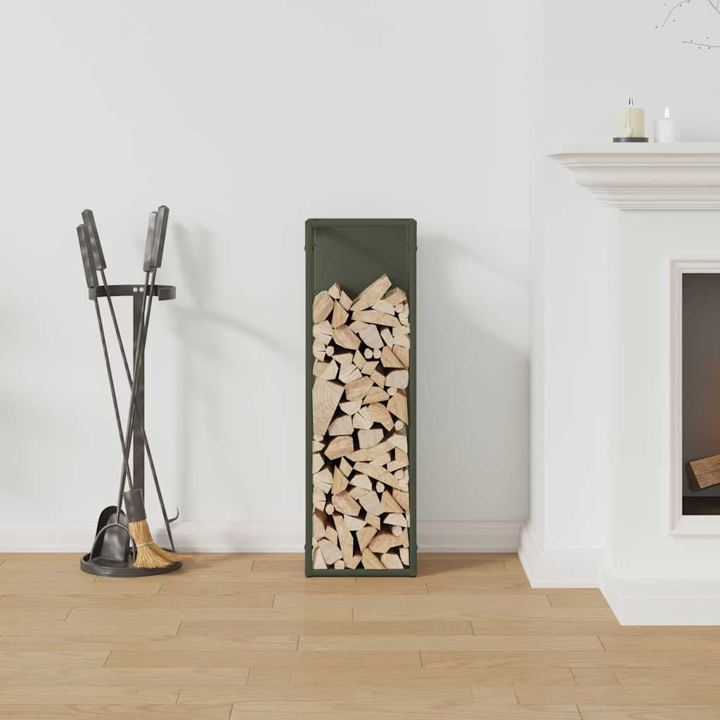 Malkų lentyna Olive Green 25x25x80 cm Šaltai valcuotas plienas