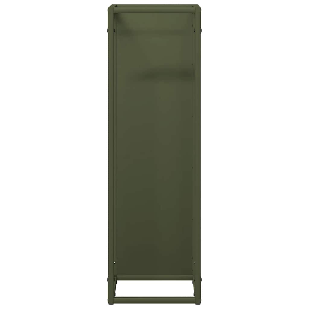 Malkų lentyna Olive Green 25x25x80 cm Šaltai valcuotas plienas