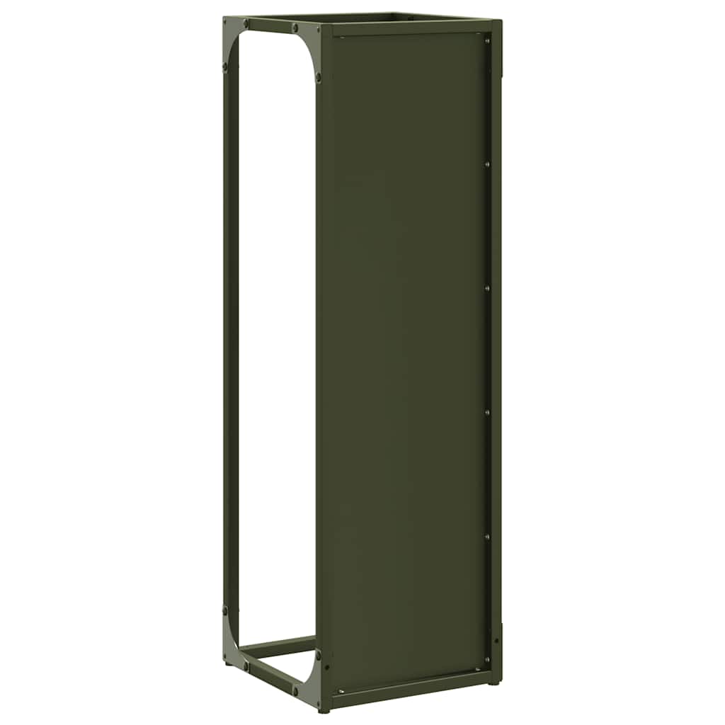 Malkų lentyna Olive Green 25x25x80 cm Šaltai valcuotas plienas