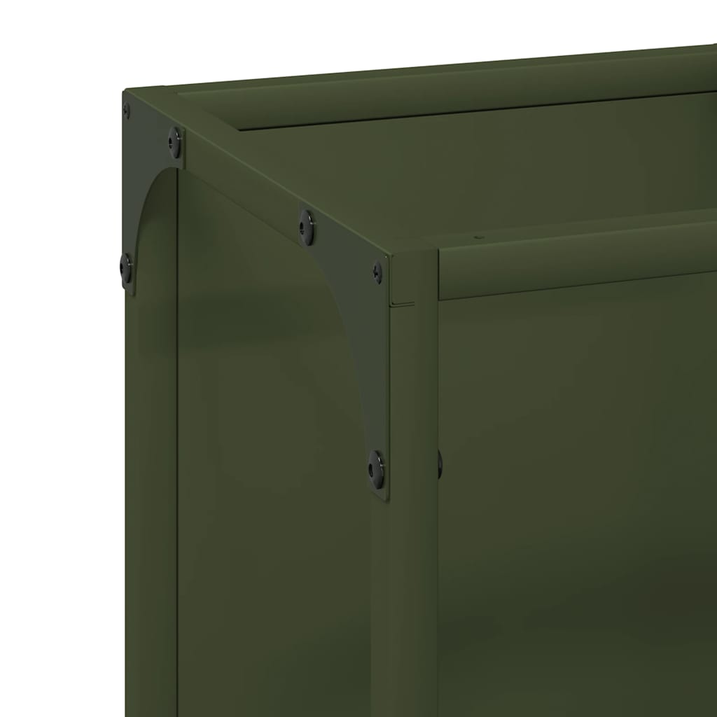 Malkų lentyna Olive Green 25x25x80 cm Šaltai valcuotas plienas