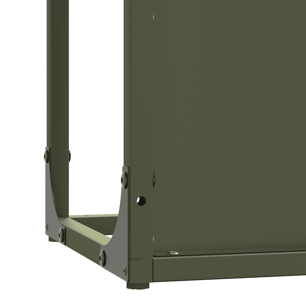 Malkų lentyna Olive Green 25x25x80 cm Šaltai valcuotas plienas