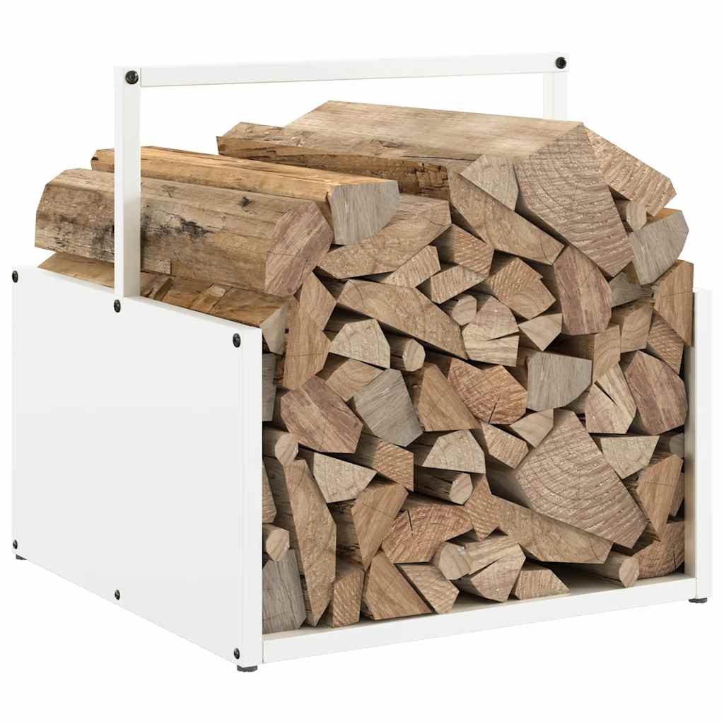 Stovas malkoms, balta, 40x40x40 cm, šaltai valcuotas plienas