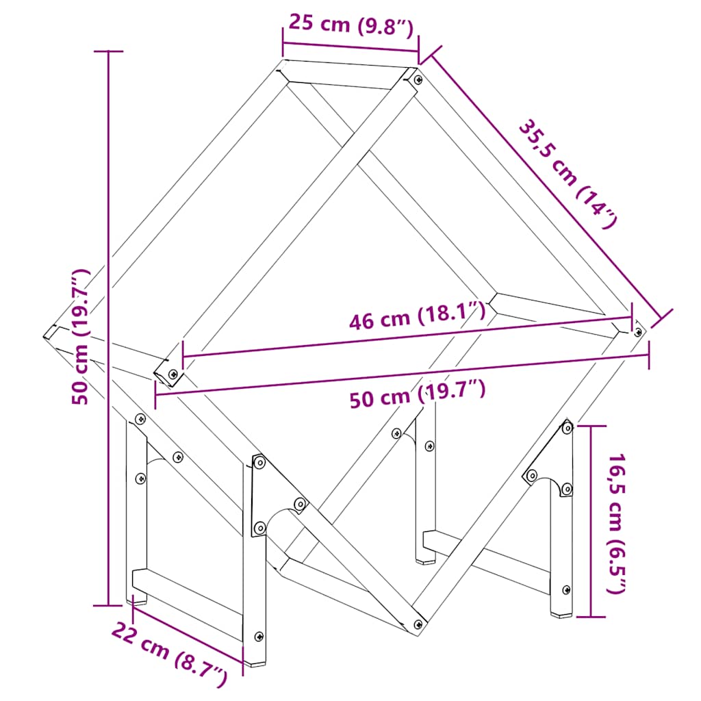 Malkų stovas, baltas, 50x25x50 cm, šaltai valcuotas plienas