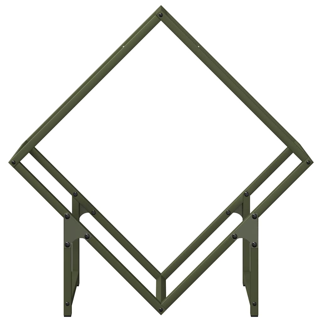 Malkų lentyna Olive Green 60x25x60 cm Šaltai valcuotas plienas