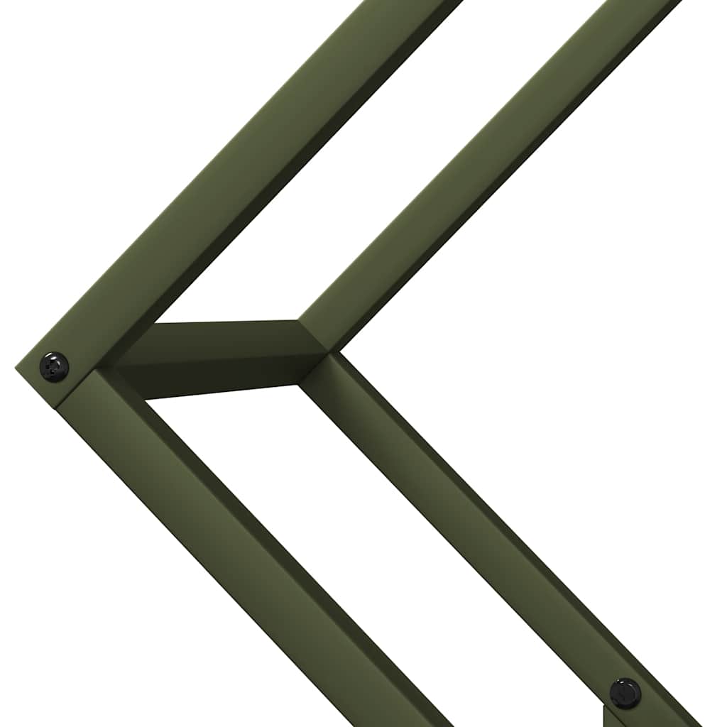 Malkų lentyna Olive Green 60x25x60 cm Šaltai valcuotas plienas