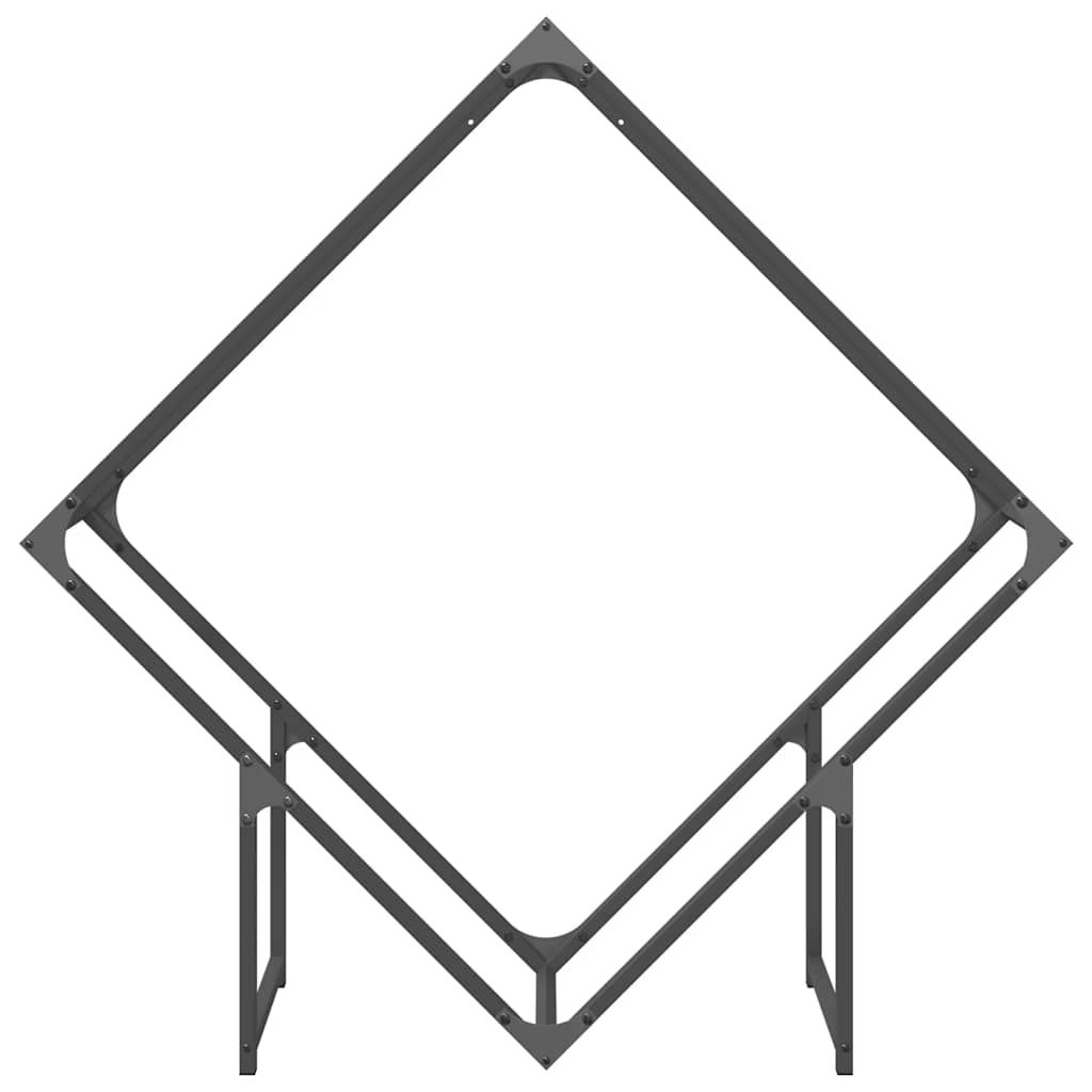Malkų lentyna Juoda 100x25x100 cm Šaltai valcuotas plienas