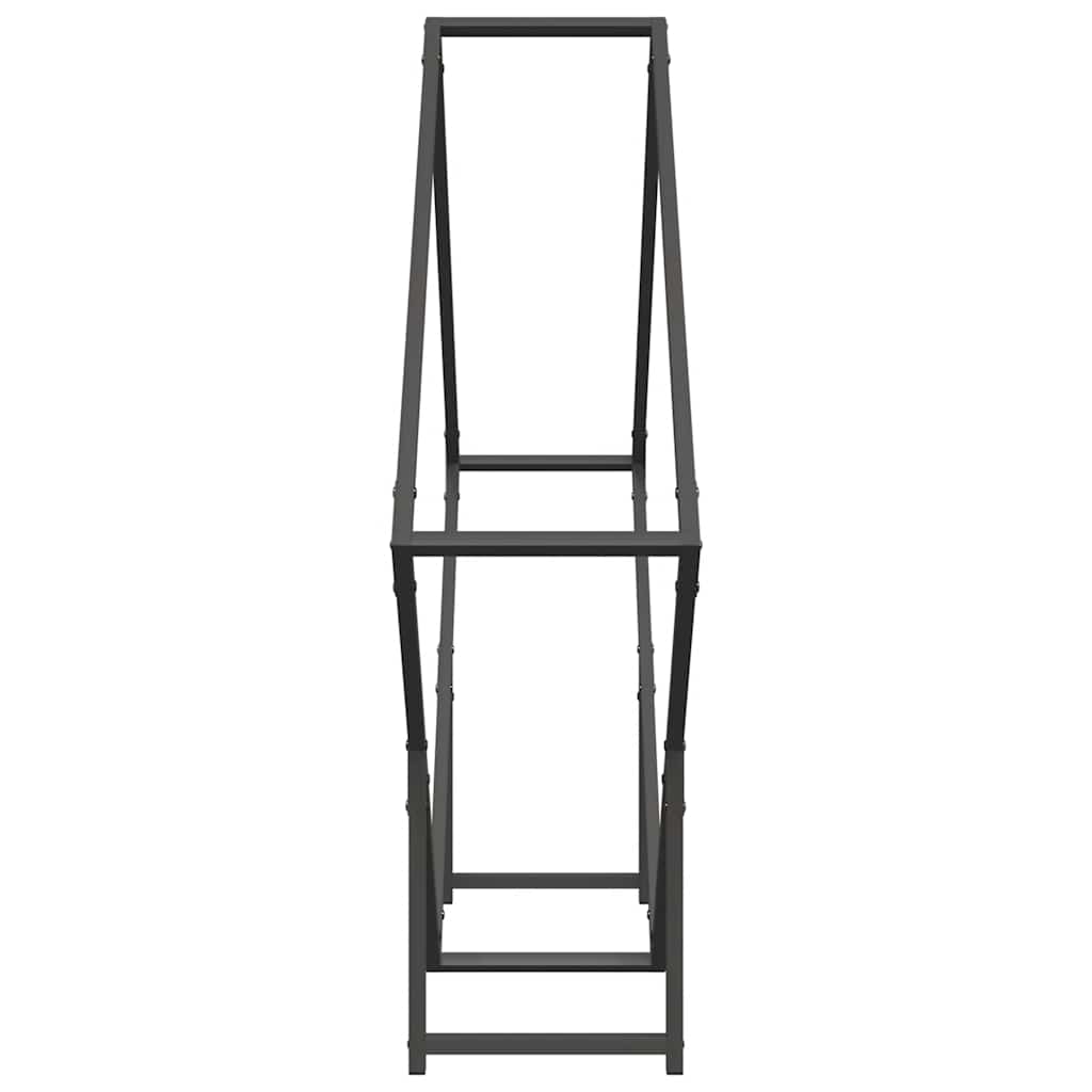Malkų lentyna Juoda 100x25x100 cm Šaltai valcuotas plienas