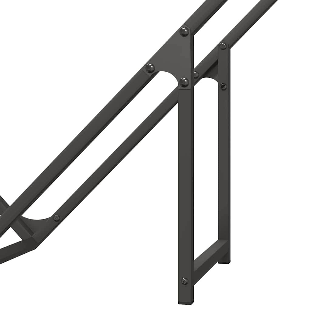 Malkų lentyna Juoda 100x25x100 cm Šaltai valcuotas plienas