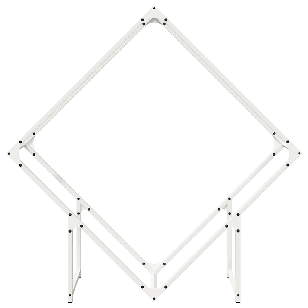 Malkų stovas Baltas 100x25x100 cm Šaltai valcuotas plienas