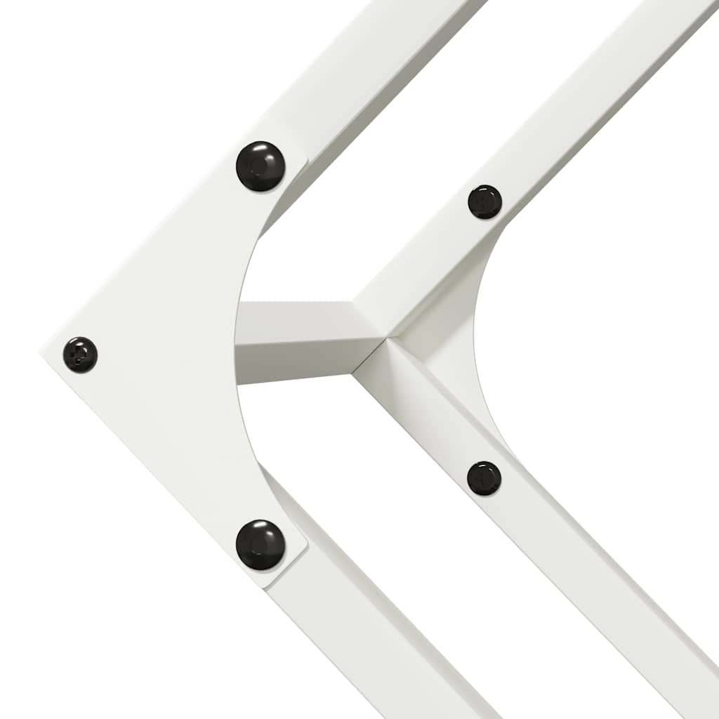 Malkų stovas Baltas 100x25x100 cm Šaltai valcuotas plienas