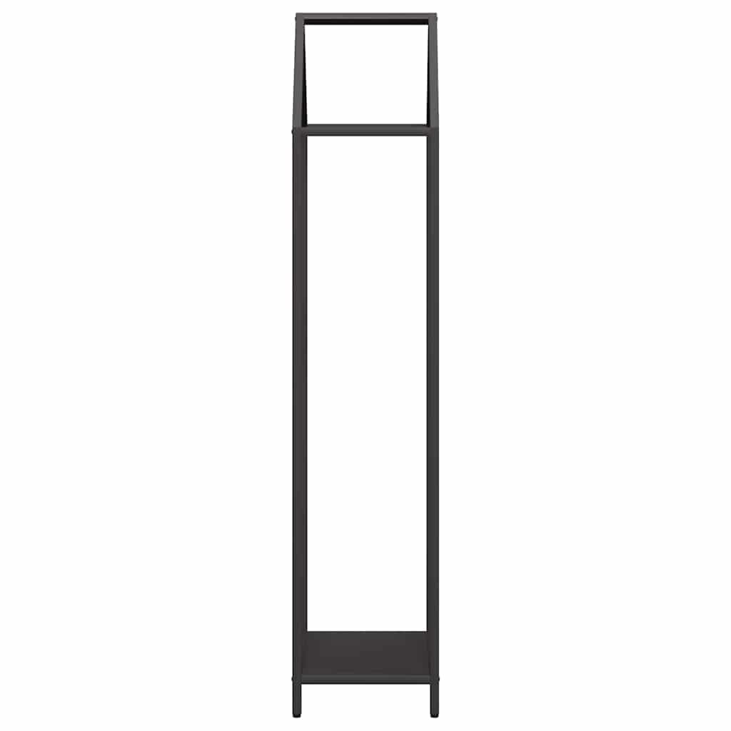 Malkų lentyna Juoda 40x25x120 cm Šaltai valcuotas plienas
