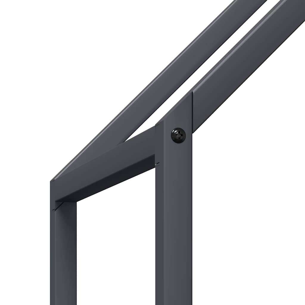 malkinė lentyna antracitas 60x25x60 cm šaltai valcuotas plienas