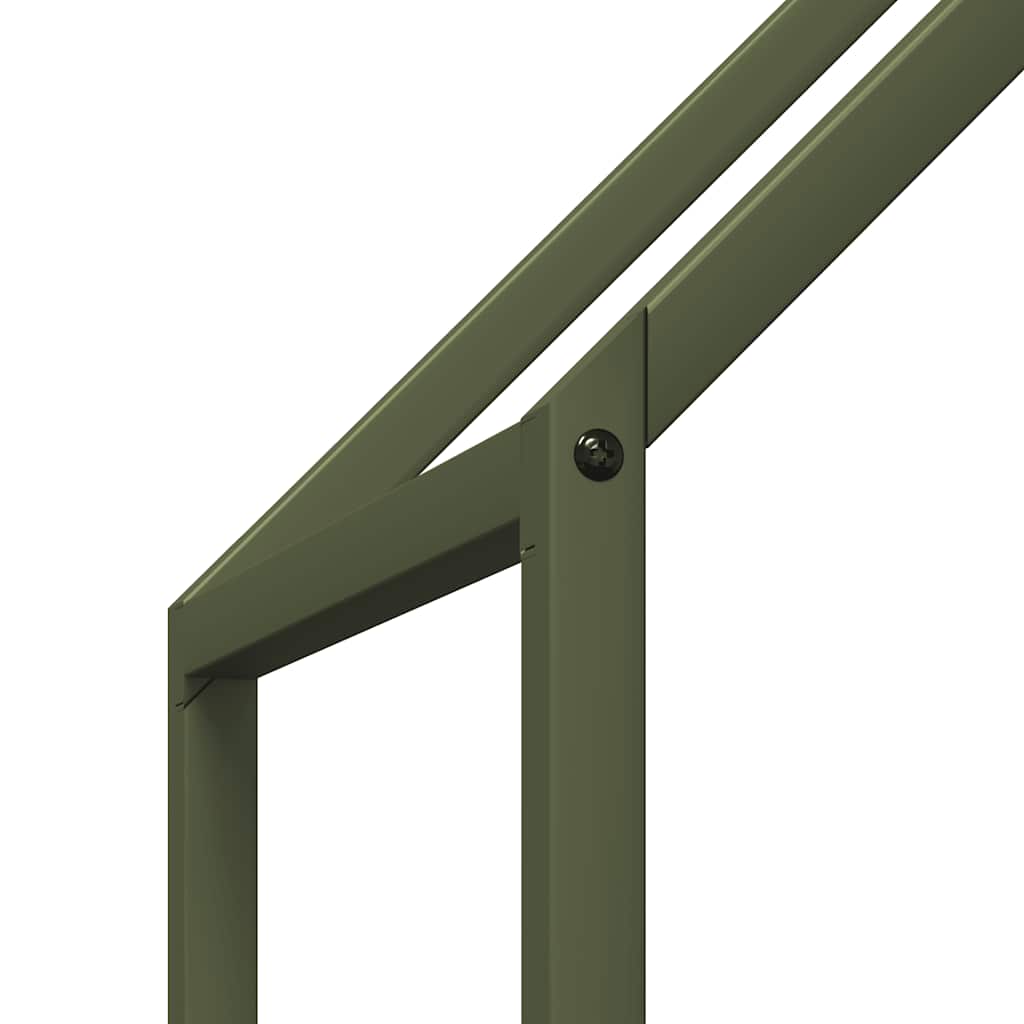 Malkų lentyna Olive Green 60x25x60 cm Šaltai valcuotas plienas