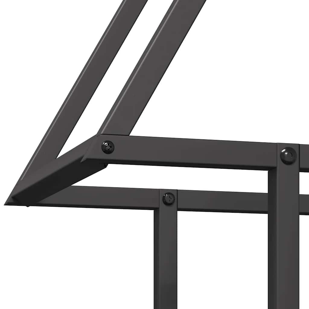 Malkų lentyna, juoda, 50x25x60 cm, šaltai valcuotas plienas