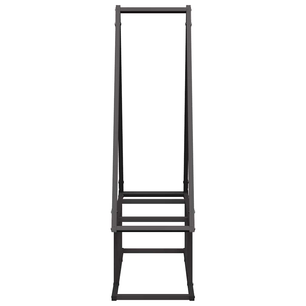 Malkų lentyna, juoda, 80x25x90 cm, šaltai valcuotas plienas