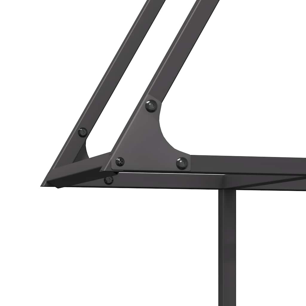 Malkų lentyna, juoda, 80x25x90 cm, šaltai valcuotas plienas