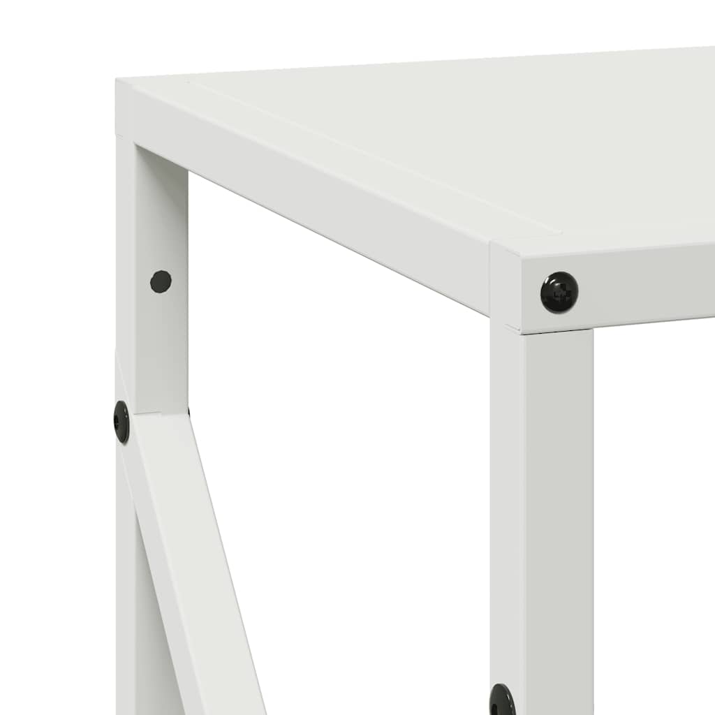 Malkų lentyna Balta 34x25x100 cm Šaltai valcuotas plienas