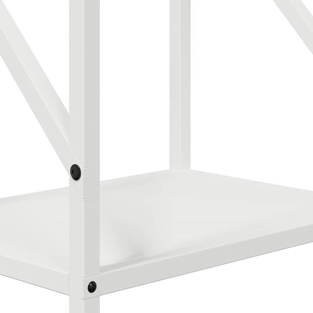 Malkų lentyna Balta 34x25x100 cm Šaltai valcuotas plienas