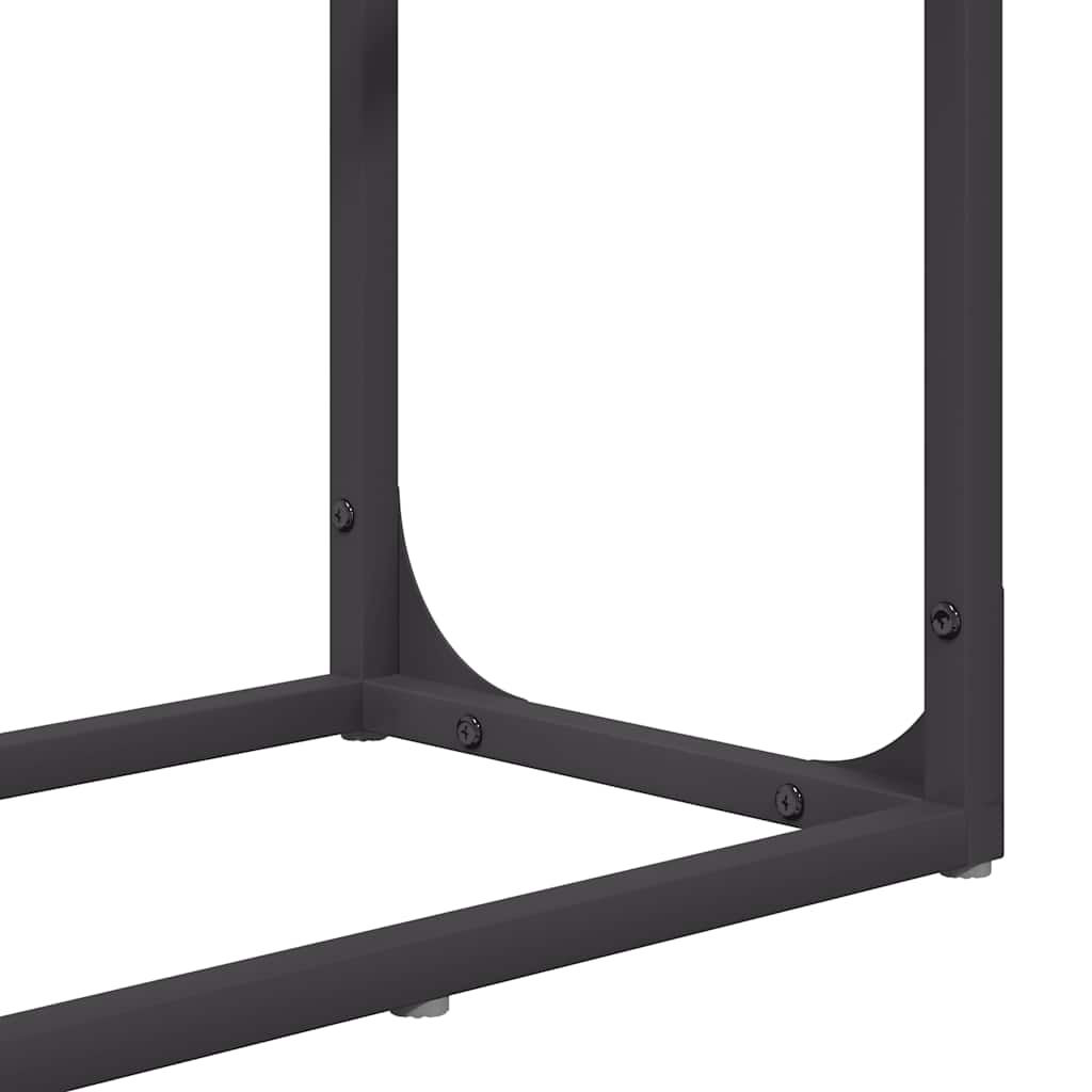 Malkų lentyna, juoda, 60x25x100 cm, šaltai valcuotas plienas