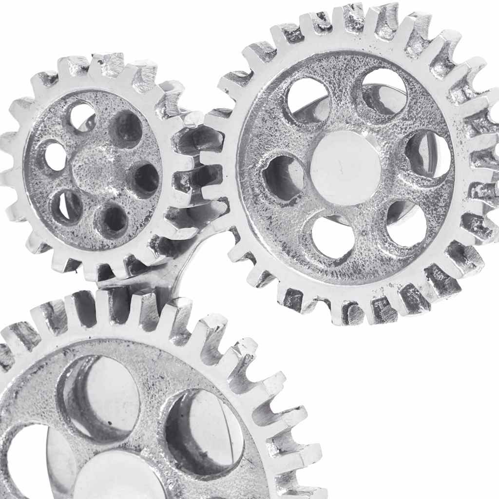 Knygų atramos 2 vnt Sidabrinė 10x10x22 cm Aliuminis Cog