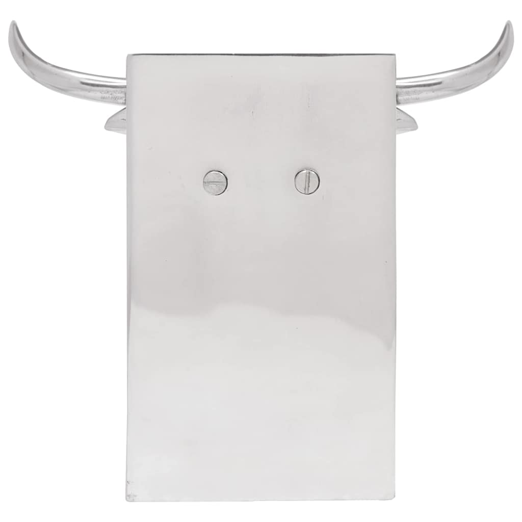 Knygų atramos 2 vnt Sidabrinė 21,5x15,5x20 cm Aliuminis Buliai