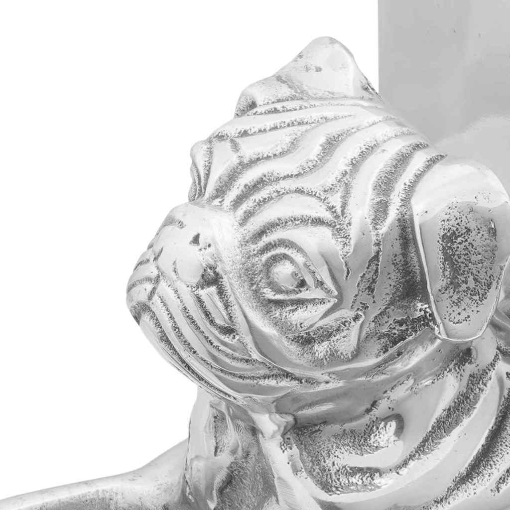 Knygų atramos 2 vnt Sidabrinė 12x15x18 cm Aliuminis Šuo