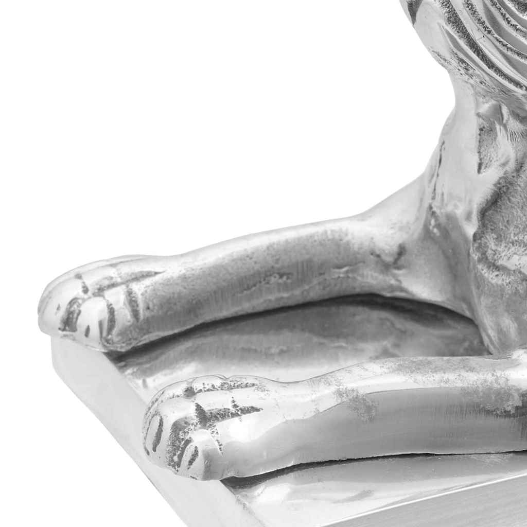 Knygų atramos 2 vnt Sidabrinė 12x15x18 cm Aliuminis Šuo