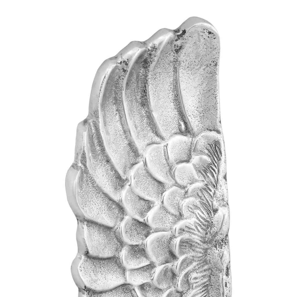 Sparnų skulptūra Sidabro 31 x 5 x 91 cm Aliuminis