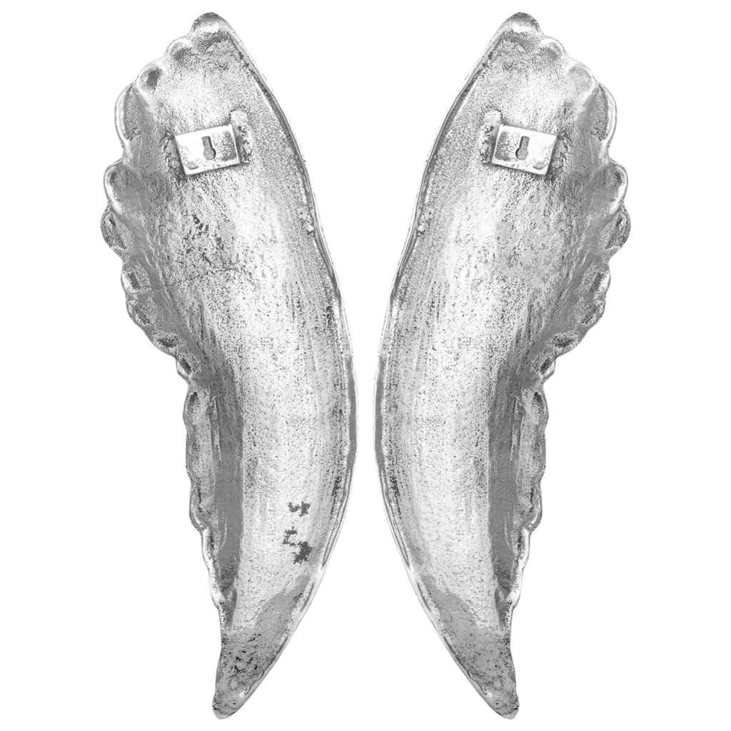 Sparnų skulptūra Sidabro 31 x 5 x 91 cm Aliuminis