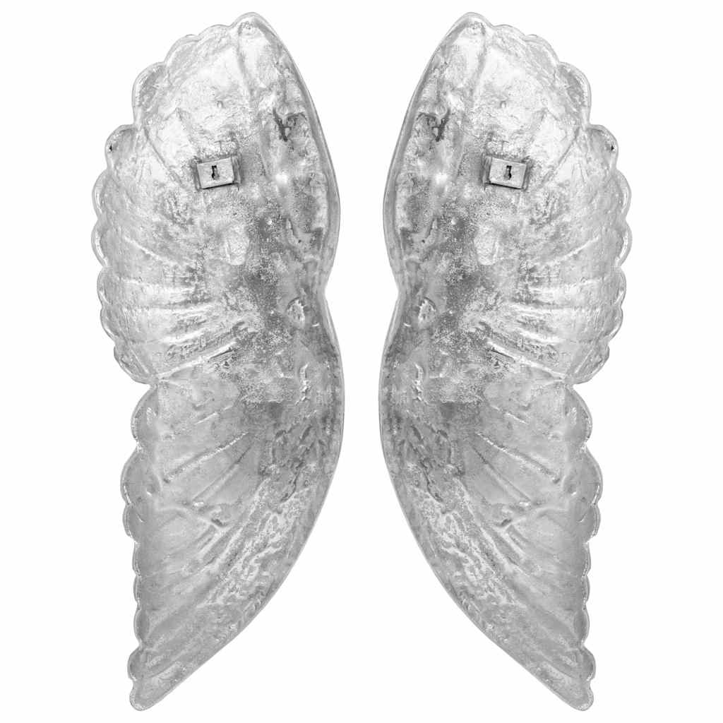 Sparnų skulptūra Sidabro 17 x 5 x 59 cm Aliuminis