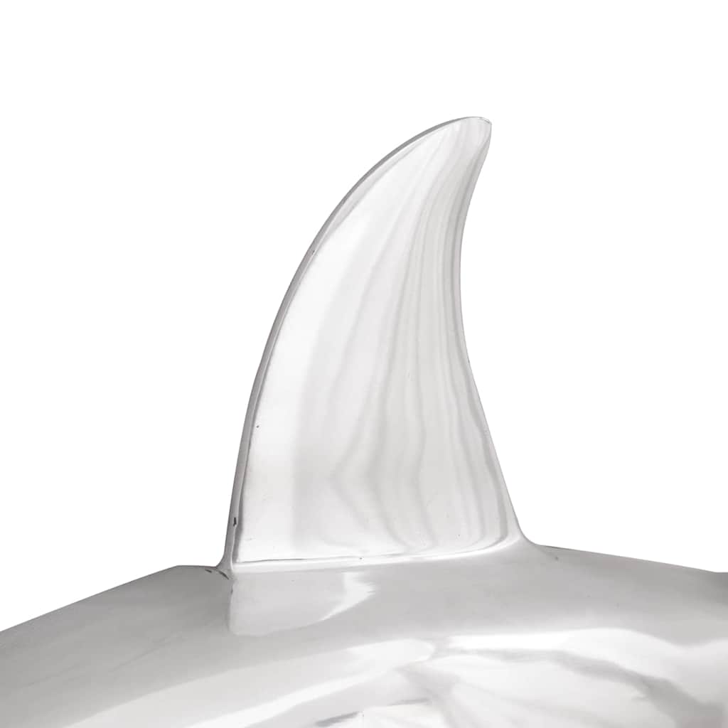 Ryklių skulptūra Sidabrinė 68x20x24 cm Aliuminis