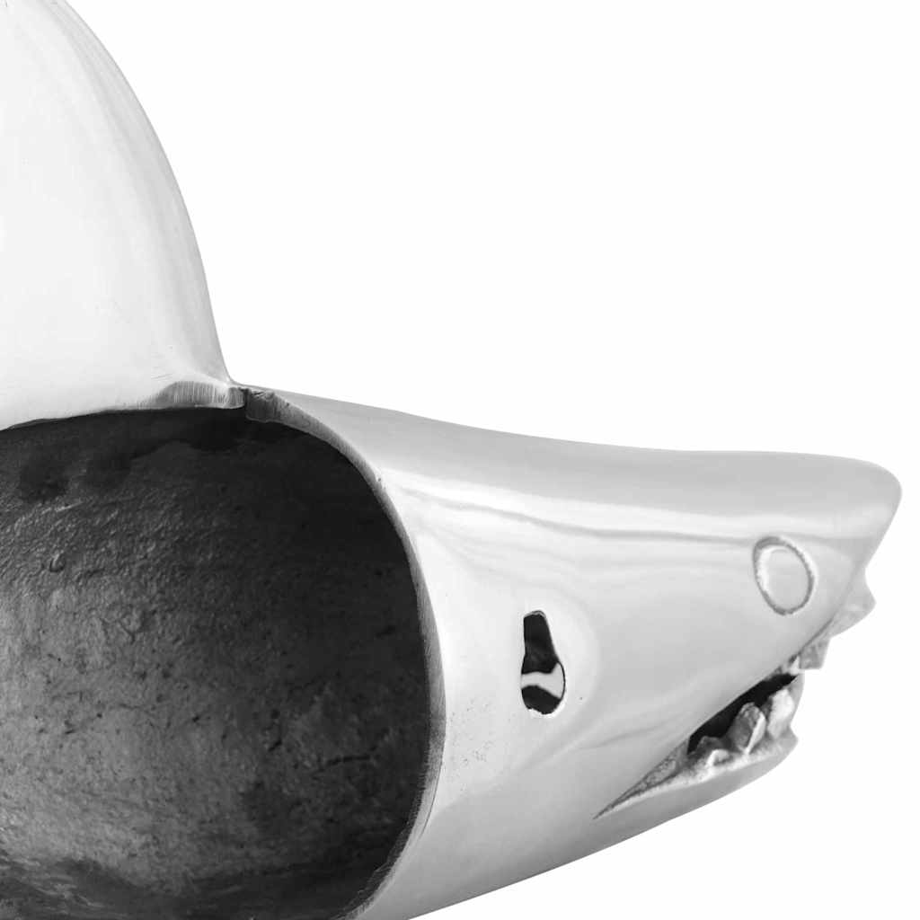 Ryklių skulptūra Sidabrinė 68x20x24 cm Aliuminis