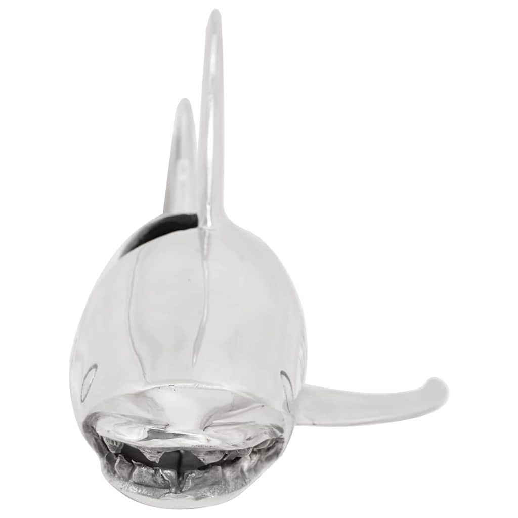 Ryklių skulptūra Sidabrinė 68x20x24 cm Aliuminis