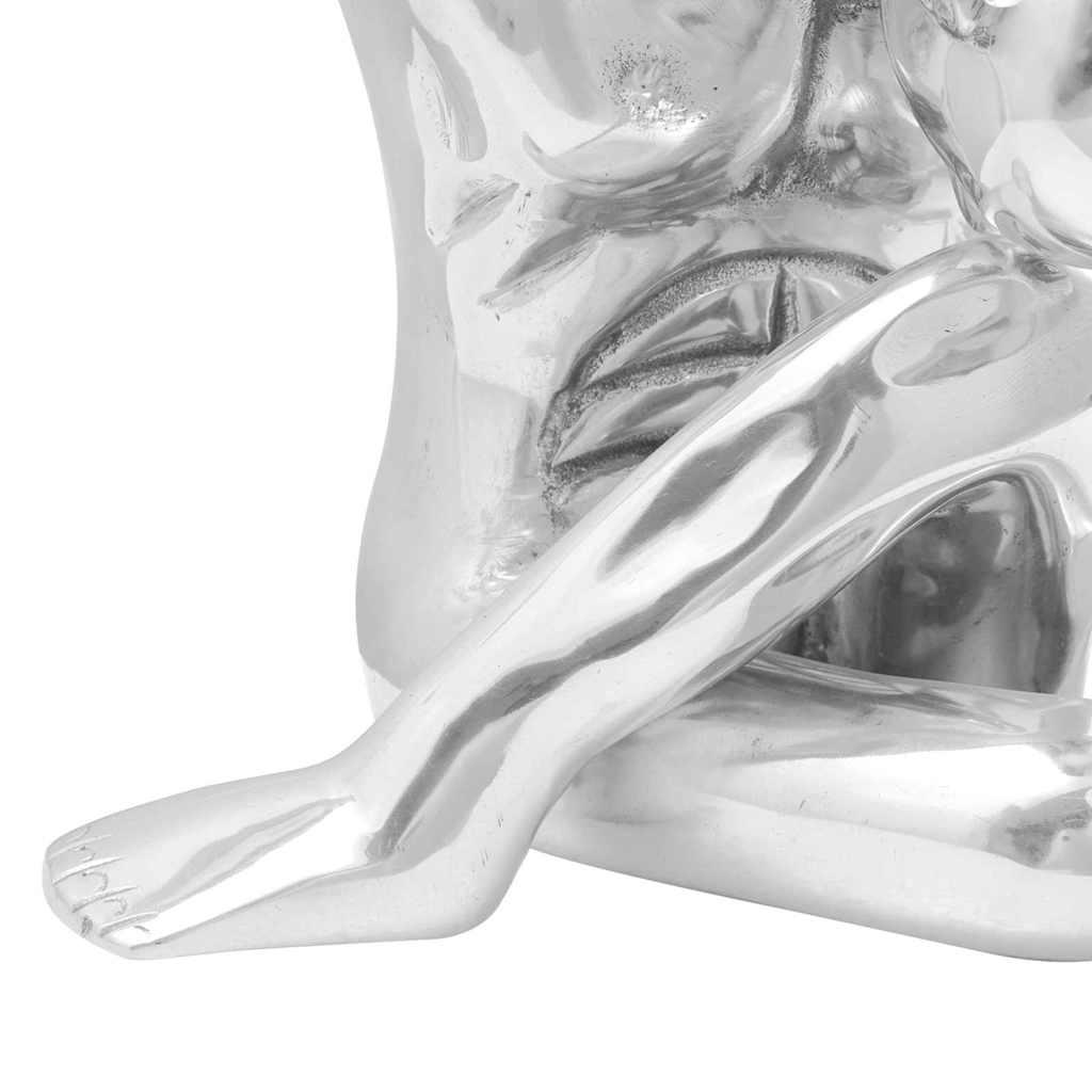 Skulptūra Sidabrinė 91.5x32x33 cm Aliuminio Mąstytojas