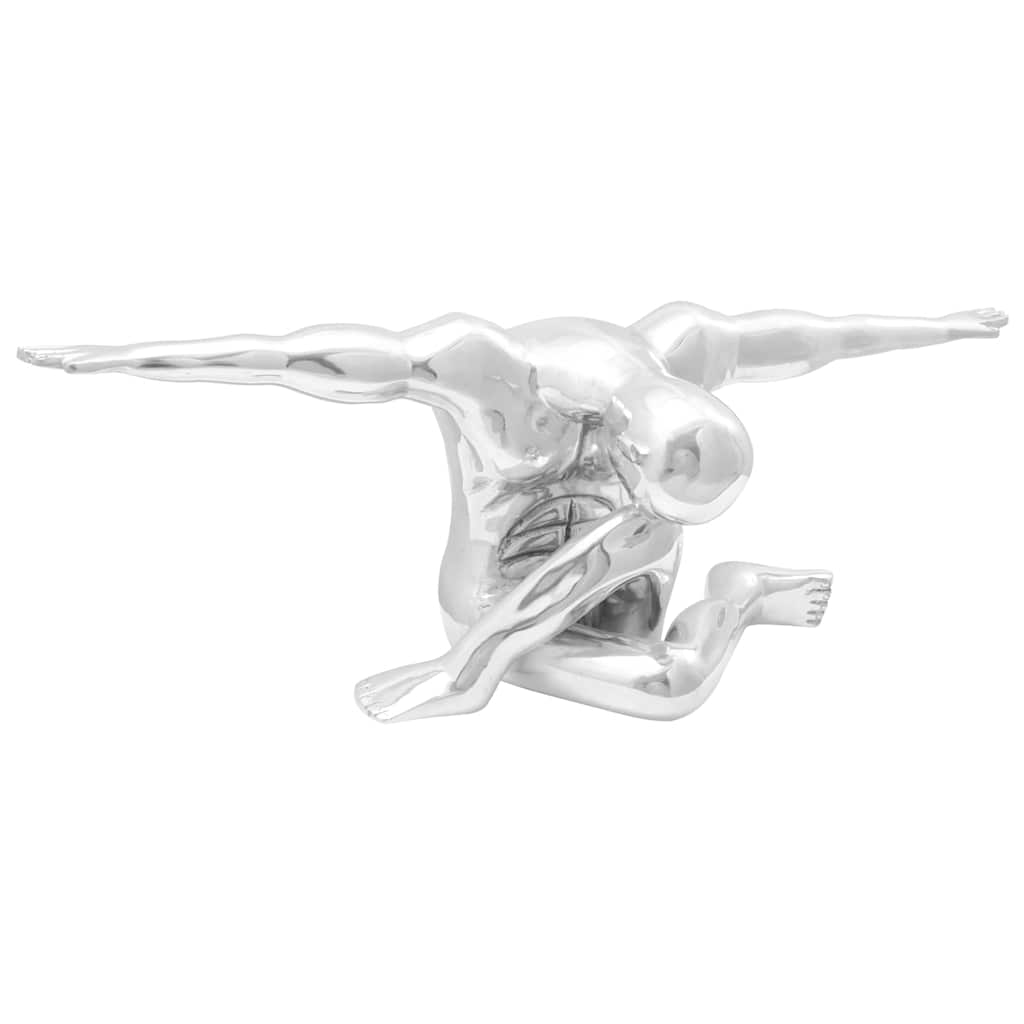 Skulptūra Sidabrinė 91.5x32x33 cm Aliuminio Mąstytojas