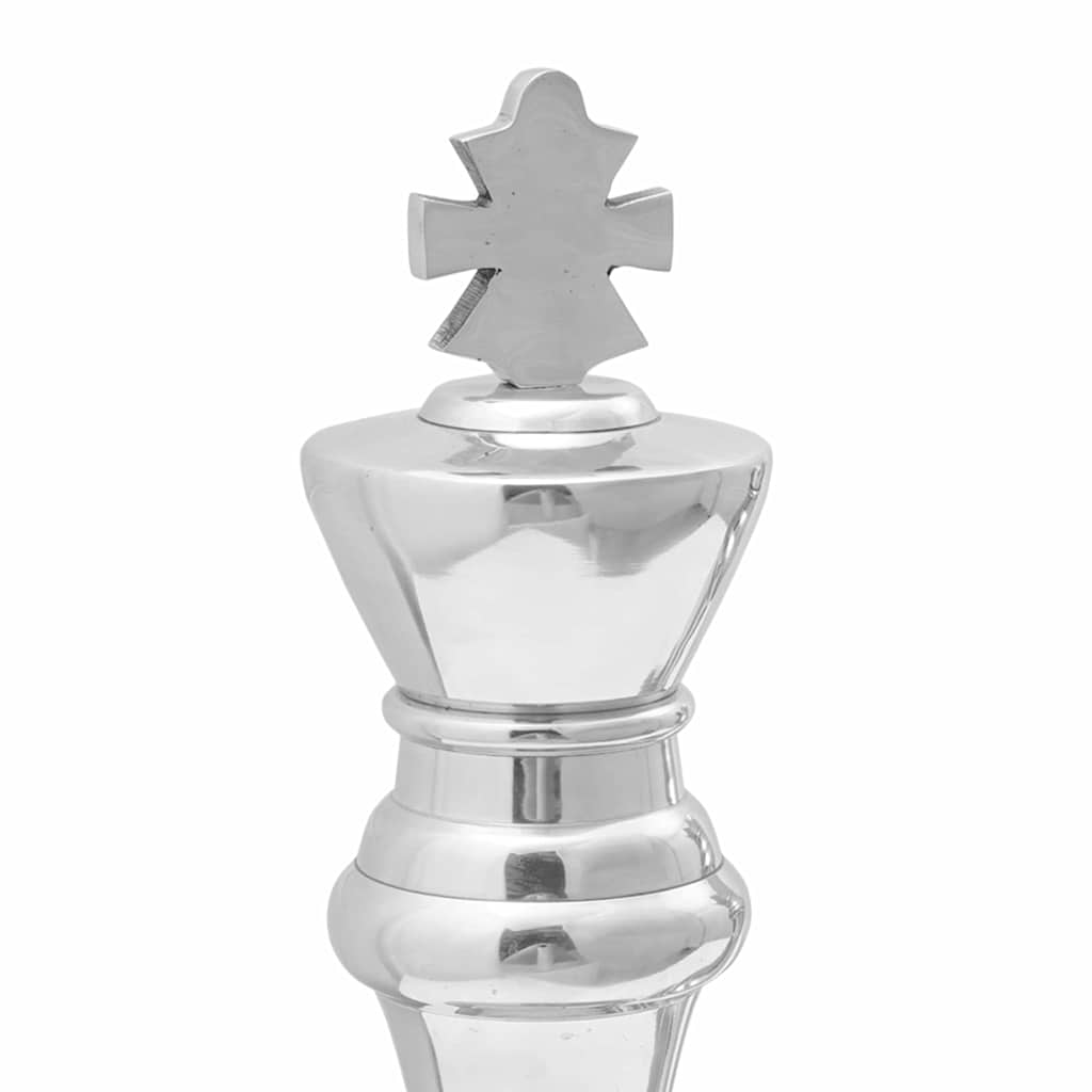 Šachmatų skulptūros 2 vnt Sidabro Aliuminio