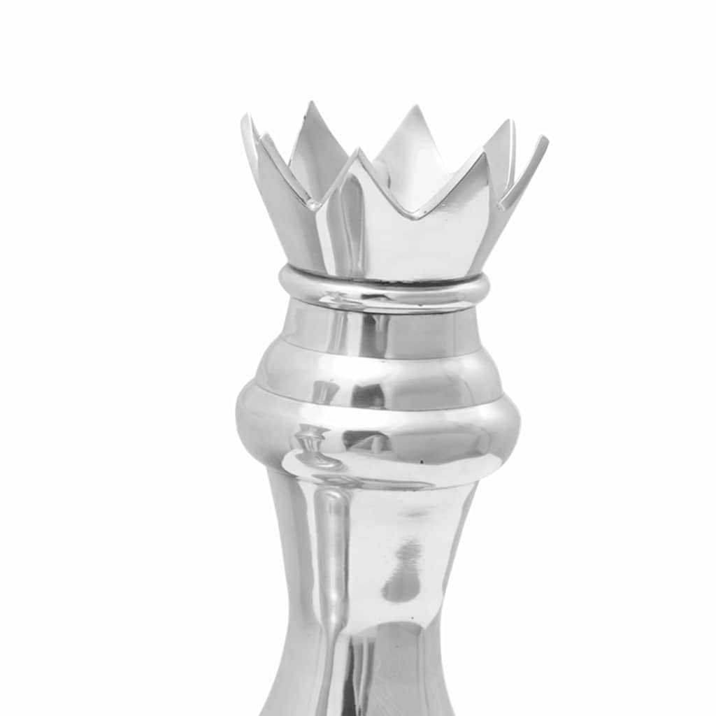 Šachmatų skulptūros 2 vnt Sidabro Aliuminio