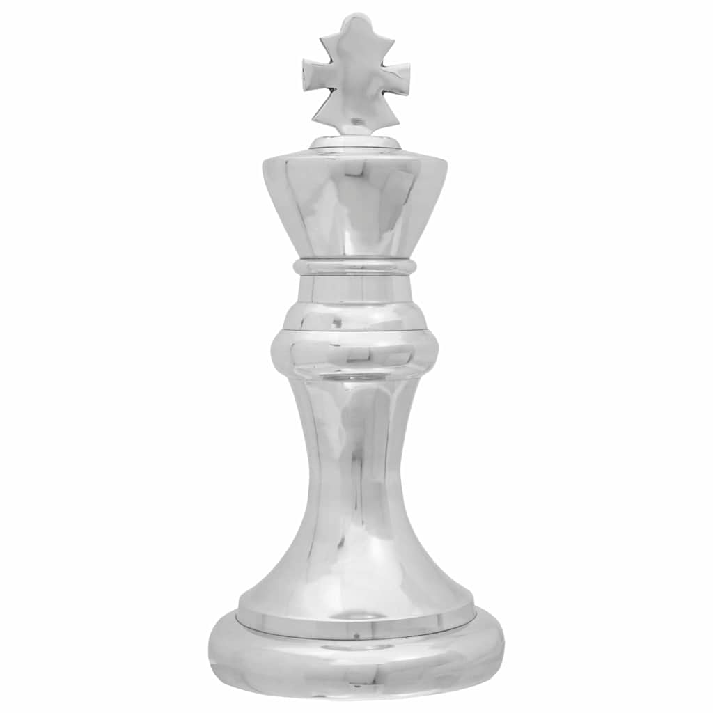 Šachmatų skulptūros 2 vnt Sidabro Aliuminio
