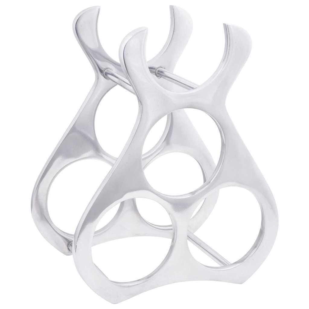 Vyno stovas Sidabro 23 x 14 x 28 cm Aliuminis