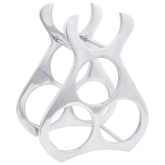 Vyno stovas Sidabro 23 x 14 x 28 cm Aliuminis