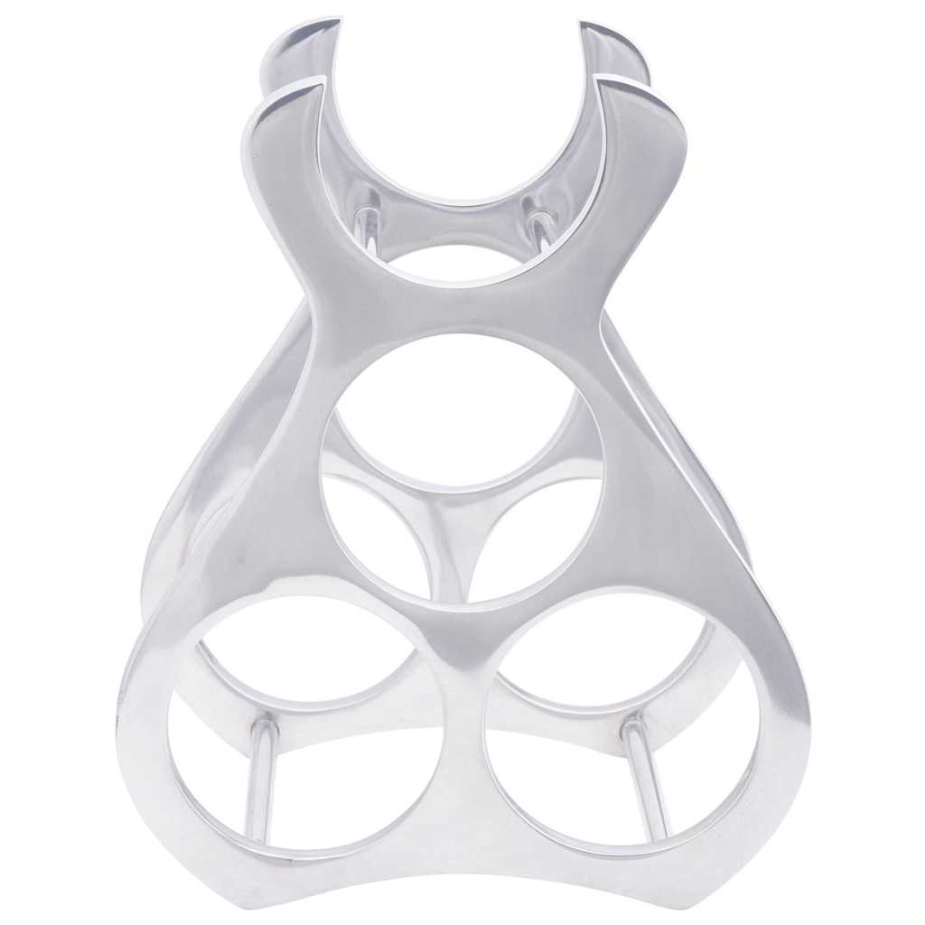 Vyno stovas Sidabro 23 x 14 x 28 cm Aliuminis