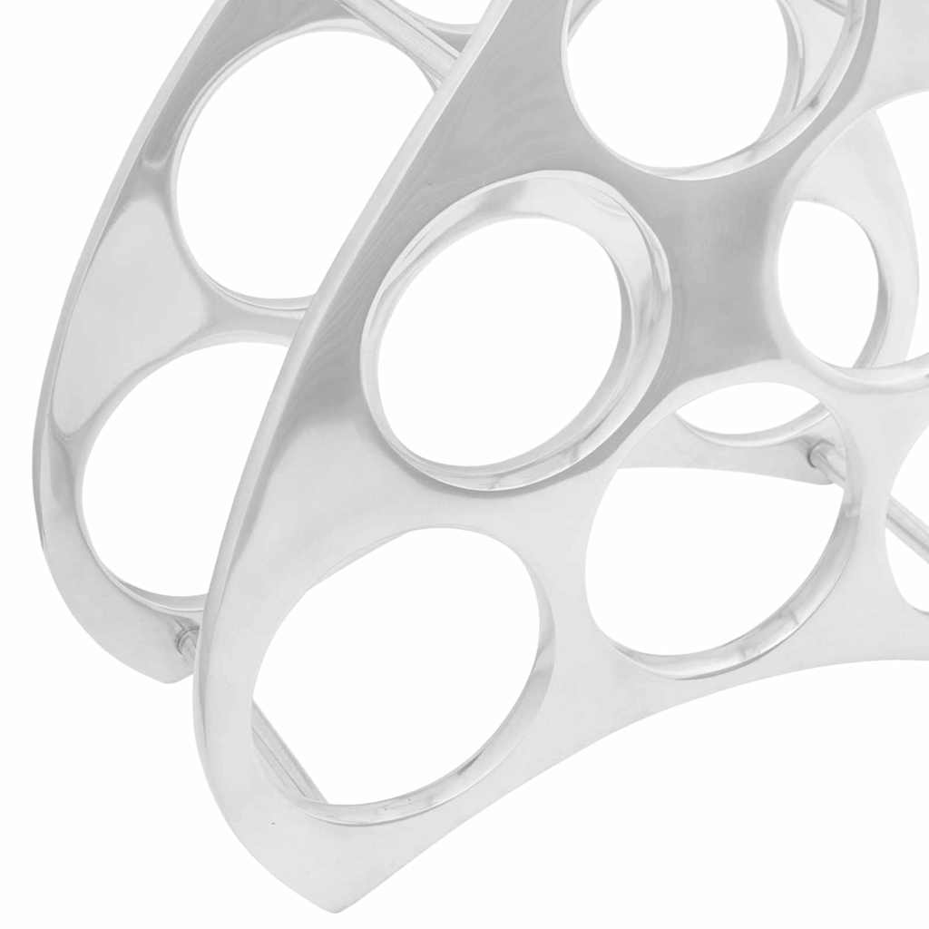 Vyno stovas Sidabro 38 x 33 x 13 cm Aliuminis