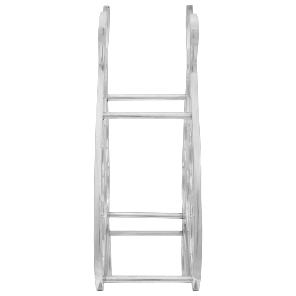 Vyno stovas Sidabro 38 x 33 x 13 cm Aliuminis