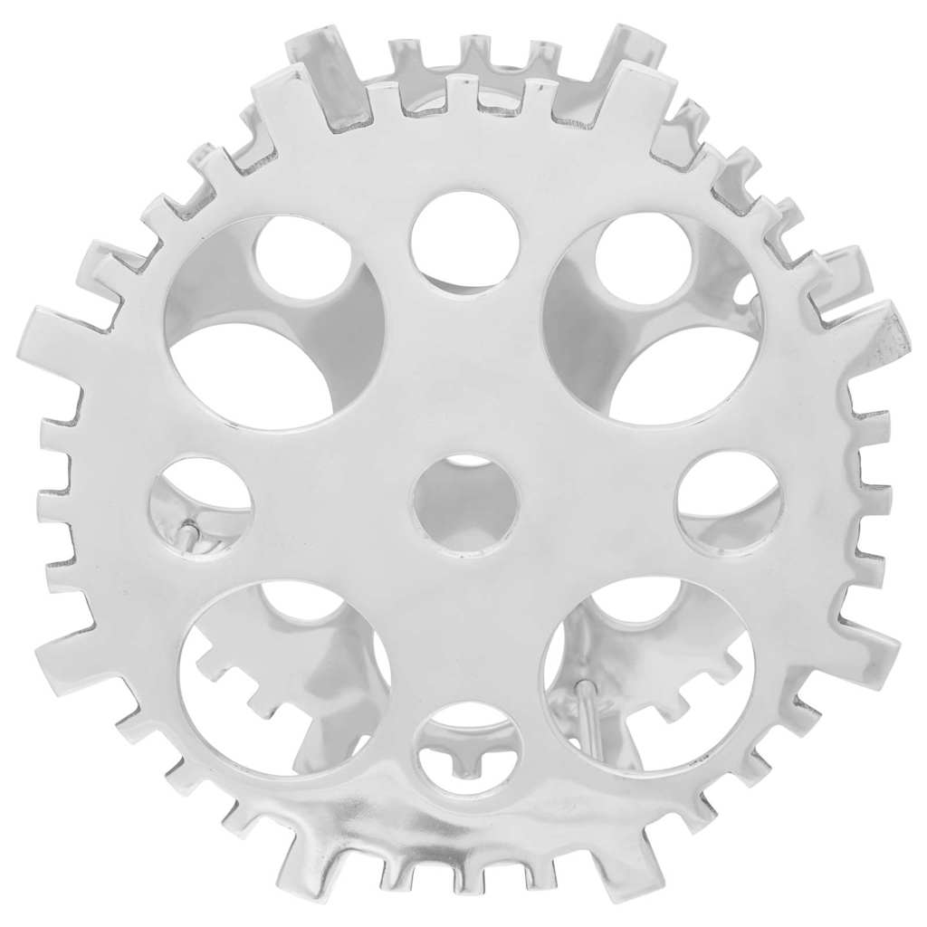 Sidabrinis Vyno Laikiklis 15.4x5.5x15.4 colių Aliuminis