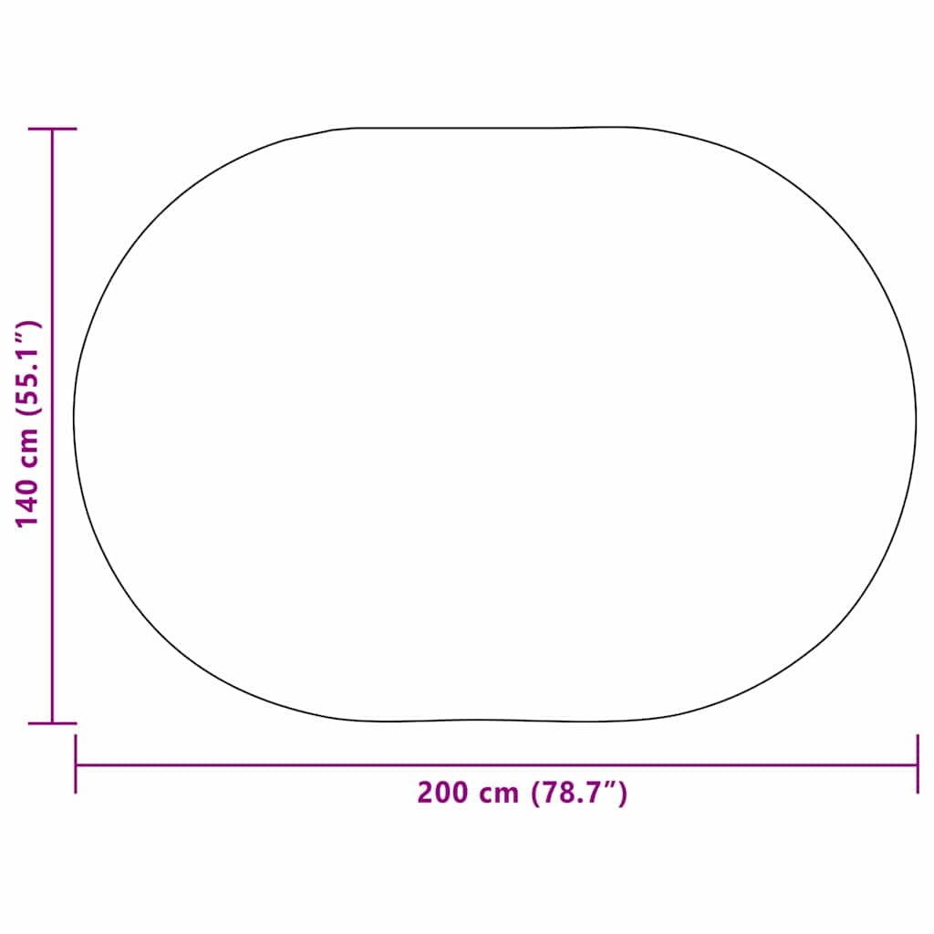 Kilimas Ruda 140 x 200 cm PP