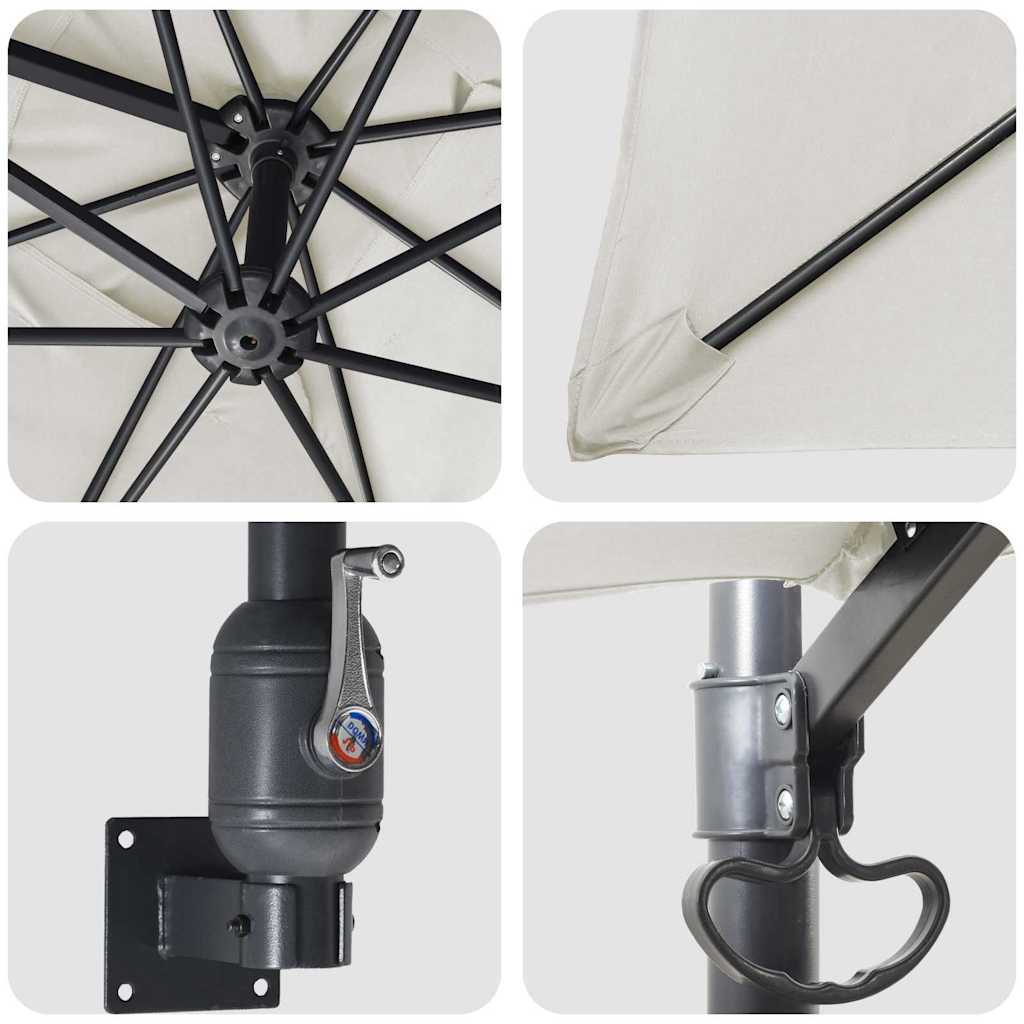 Kiemo skėtis Smėlio Poliesteris, Aliuminis Didelis Sulankstomas