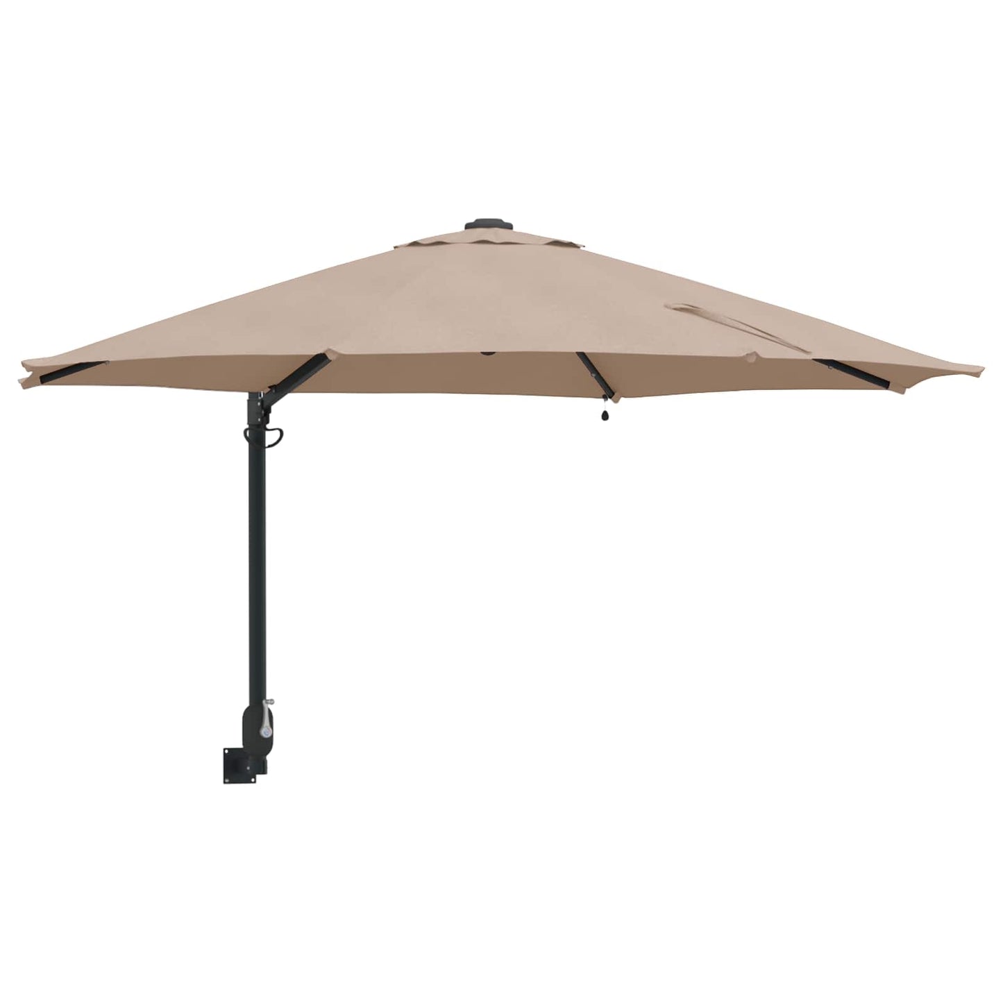 Sodo skėtis 248 x 248 x 148 cm Poliesteris ir plienas Tortora